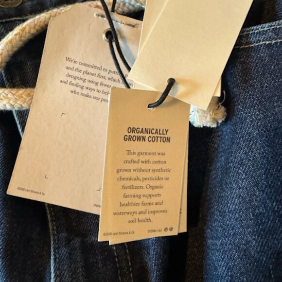 Levi's Women Made and Crafted Barrel Crop Relaxed Fit Ankle length NWT Size 31 - Picture 8 of 14